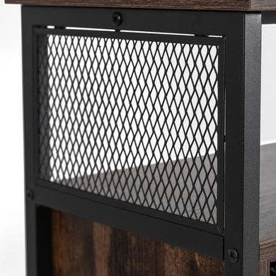 Комод MEBEL ELITE ARLO 100 см Рустикальний дуб/Чорний
