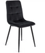 Стул бархатный MEBEL ELITE PERU Velvet Черный