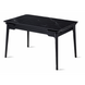 Стіл INTARSIO BONN CERAMIC 130(180)*80 чорний мат/чорний каркас