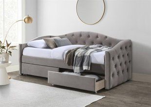 Кровать Aloha Бежевая 90х200 см HALMAR