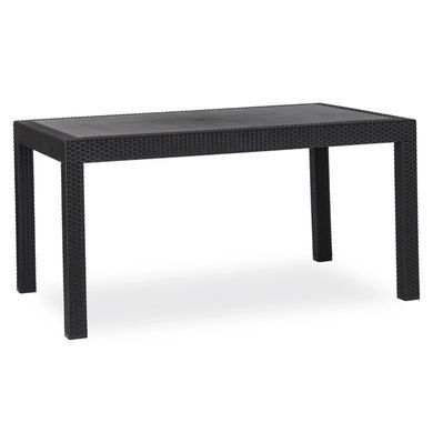Комплект садових меблів MEBEL ELITE OKLAND Чорний