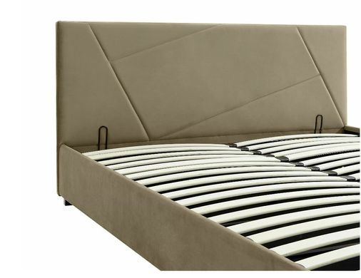 Кровать COLUMBIA Velvet 160x200 см Беж SIGNAL