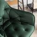 Кресло офисное поворотное бархатный MEBEL ELITE MILAN Velvet Зелёный / Золотой