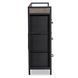 Комод MEBEL ELITE HUDSON 98 см Рустикальний дуб/Чорний