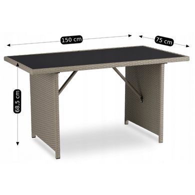 Комплект садових меблів MEBEL ELITE COLORADO Бежевий