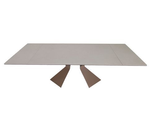 Стіл LAURA CERAMIC 160(240)*90 бежевий мат/бежевий