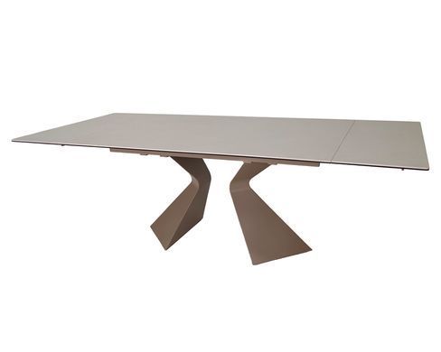Стіл LAURA CERAMIC 160(240)*90 бежевий мат/бежевий