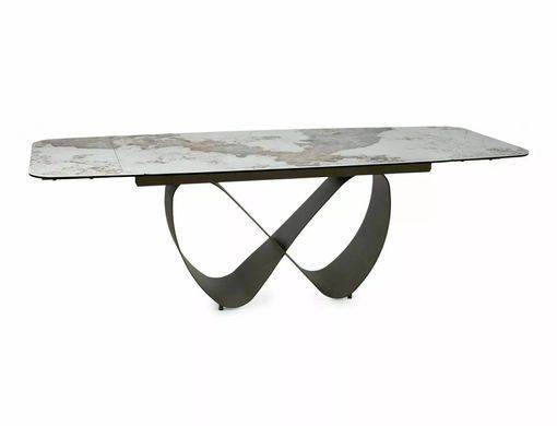 Стіл INFINITY CERAMIC Білий Пандоро/Мідний 160(240)X95 SIGNAL