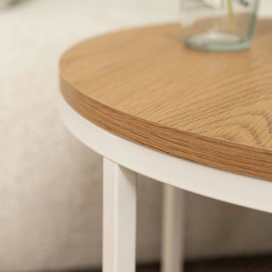 Журнальний стіл MEBEL ELITE ANN 53*53 см Дуб