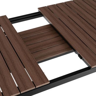 Розкладний садовий стіл MEBEL ELITE ARGOS 140-180 см Горіх