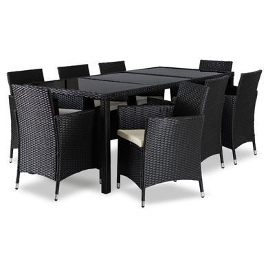 Комплект садових меблів MEBEL ELITE POMONA Чорний