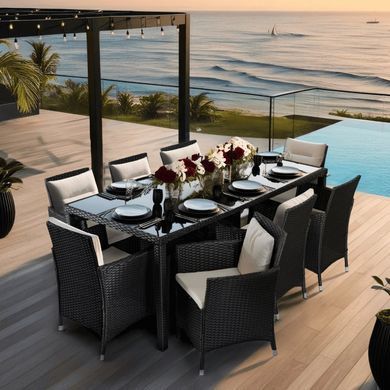 Комплект садових меблів MEBEL ELITE POMONA Чорний