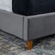 Ліжко MEBEL ELITE DENNIS Welur 90x200 см Темно-сірий