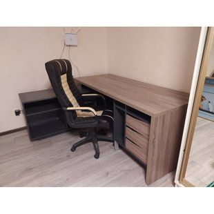 Стіл комп'ютерний CONNECT 2 L стіл письмовий 1800*786 дуб сонома трюфель/антрацит