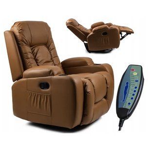 Масажне крісло MEBEL ELITE BOX екошкіра: карамель