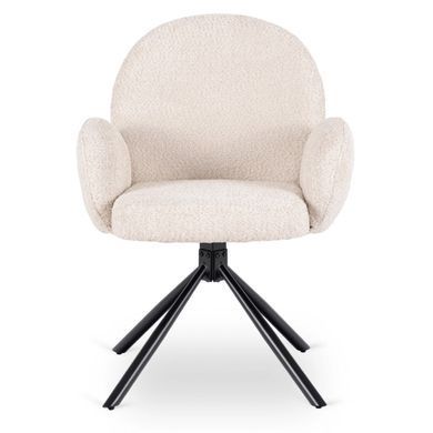 Обідній стілець поворотний MEBEL ELITE MUSSO Boucle Бежевий