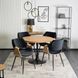 Стул бархатный MEBEL ELITE DAKOTA Velvet Черный / Золотой дуб