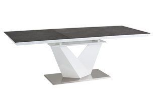 Стіл Alaras II Чорний / Білий 120(180)x80 см SIGNAL