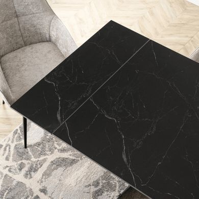 Обеденный стол MEBEL ELITE DEVON 160(220)*90 см Черный
