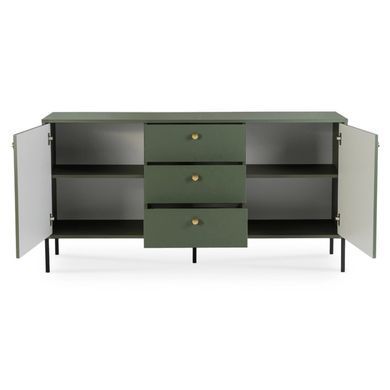 Комод MEBEL ELITE SOFT 2 154 см Зеленый