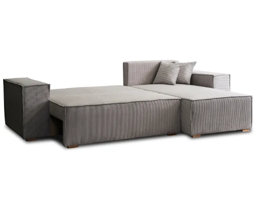 Кутовий диван універсальний MEBEL ELITE ALEX 262 см тканина: сірий