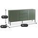Комод MEBEL ELITE SOFT 2 154 см Зеленый