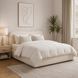 Кровать MEBEL ELITE BRISTOL Boucle 140x200 см Кремовая