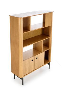 Стеллаж SMART REG-2 Дуб Натуральный/Черный HALMAR