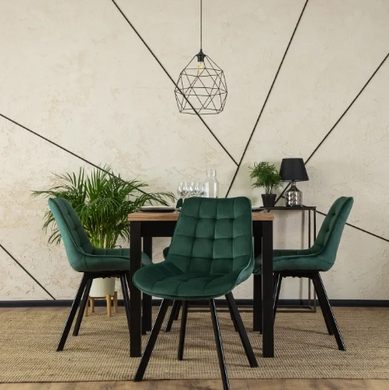 Стул бархатный MEBEL ELITE RICK Velvet Зеленый