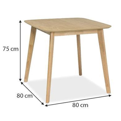 Стіл Mosso III Дуб 80x80 см SIGNAL