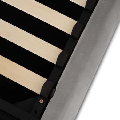 Кровать MEBEL ELITE BRISTOL Welur 140x200 см Серый