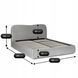 Кровать MEBEL ELITE BRISTOL Welur 140x200 см Серый