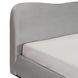 Кровать MEBEL ELITE BRISTOL Welur 140x200 см Серый