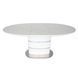 Стіл SANREMO CERAMIC 160(200)*90 білий ефект мармуру/білий глянець