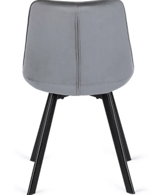 Стілець оксамитовий MEBEL ELITE RICK Velvet Сірий