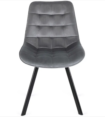 Стілець оксамитовий MEBEL ELITE RICK Velvet Сірий