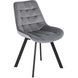 Стілець оксамитовий MEBEL ELITE RICK Velvet Сірий