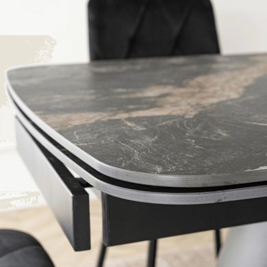 Розкладний обідній стіл MEBEL ELITE VERONA 160(240)*90 см Чорний