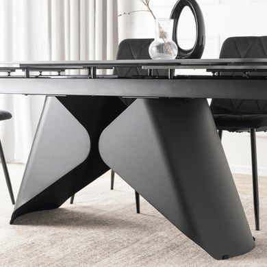 Розкладний обідній стіл MEBEL ELITE VERONA 160(240)*90 см Чорний