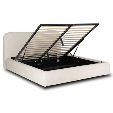 Ліжко MEBEL ELITE BRISTOL Boucle 160x200 см Кремовий