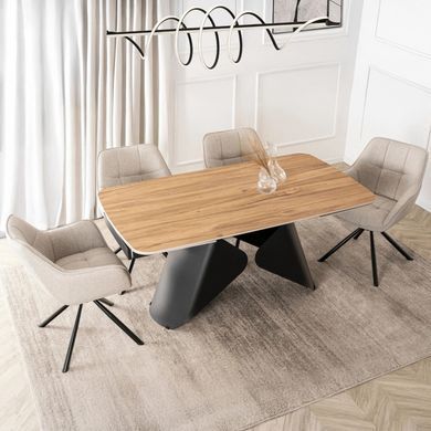 Раскладной обеденный стол MEBEL ELITE VERONA 160(240)*90 см Дуб золотой