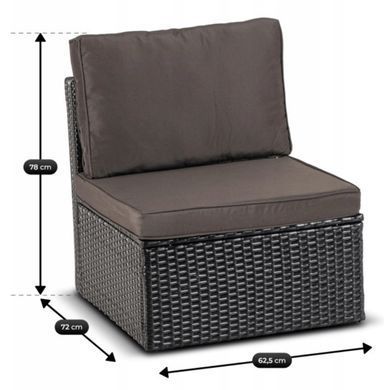 Комплект садовой мебели MEBEL ELITE CALIENTE Коричневый