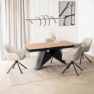Раскладной обеденный стол MEBEL ELITE VERONA 160(240)*90 см Дуб золотой