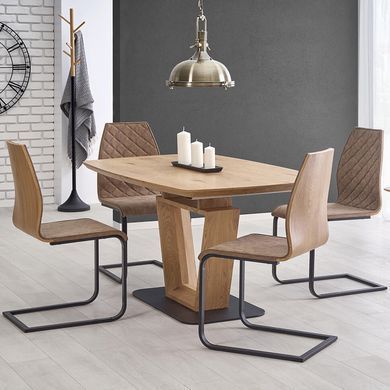 Стіл Blacky-2 Дуб 160(220)х90 см HALMAR