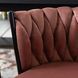 Барний стілець оксамитовий MEBEL ELITE FLORES Velvet рожевий / чорний