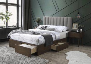 Кровать Gorashi Серый 160х200 см HALMAR