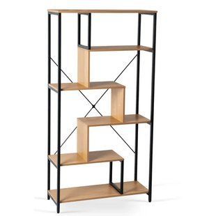 Стелаж MEBEL ELITE AKRIS дуб / чорний