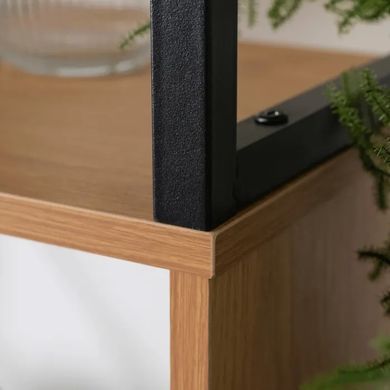 Стелаж MEBEL ELITE AKRIS дуб / чорний