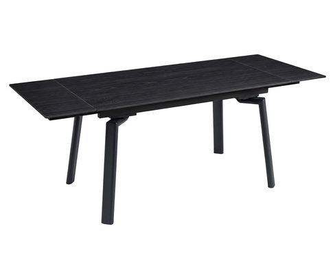 Стол BELFORD CERAMIC 140(200)*80 черный орех/черный