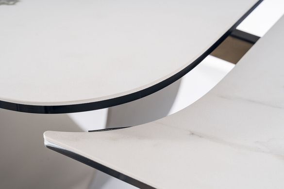 Стіл Infinity Ceramic Amber Bianco 160(240)X95 см Білий Мармур / Коричневий мат SIGNAL